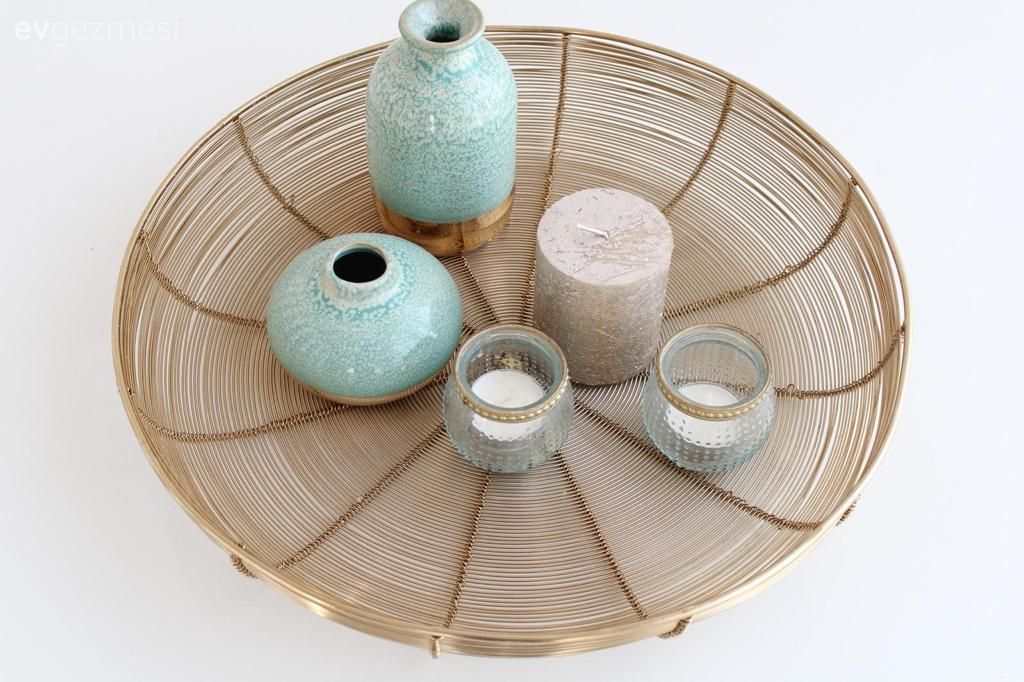 Ev Aksesuar, Dekoratif Objeler, Sehpa üstü aksesuarı