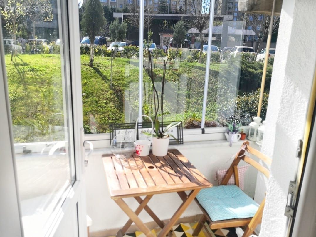 Balkon, Balkon masası, Sandalye, Ahşap Mobilya, Mavi