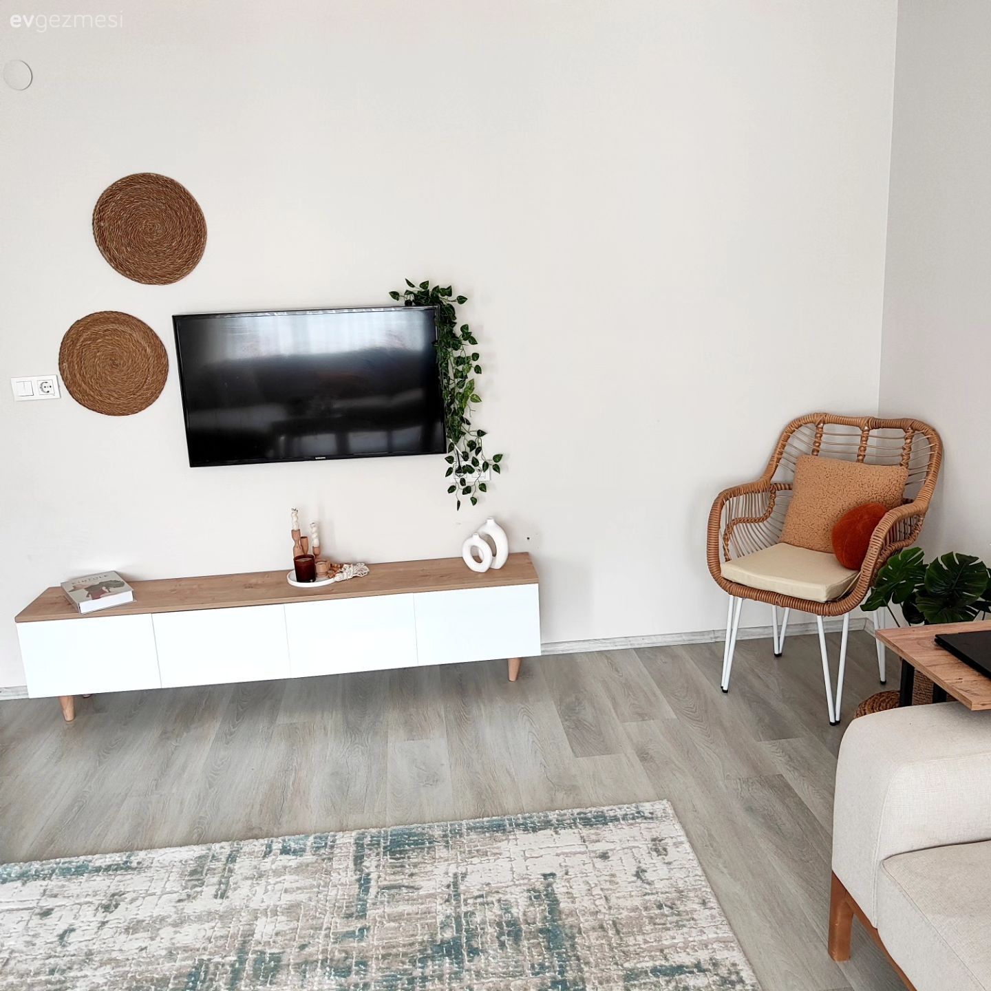 Berjer, Tv ünitesi, Ahşap Mobilya, Beyaz