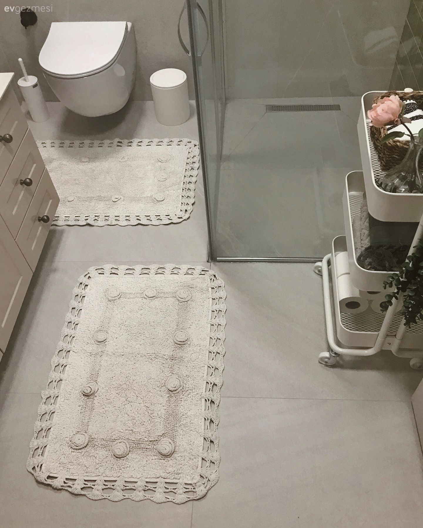 Banyo aksesuarları, Banyo, Banyo paspası, Beyaz, Krem, Duşakabin, Banyo dolabı