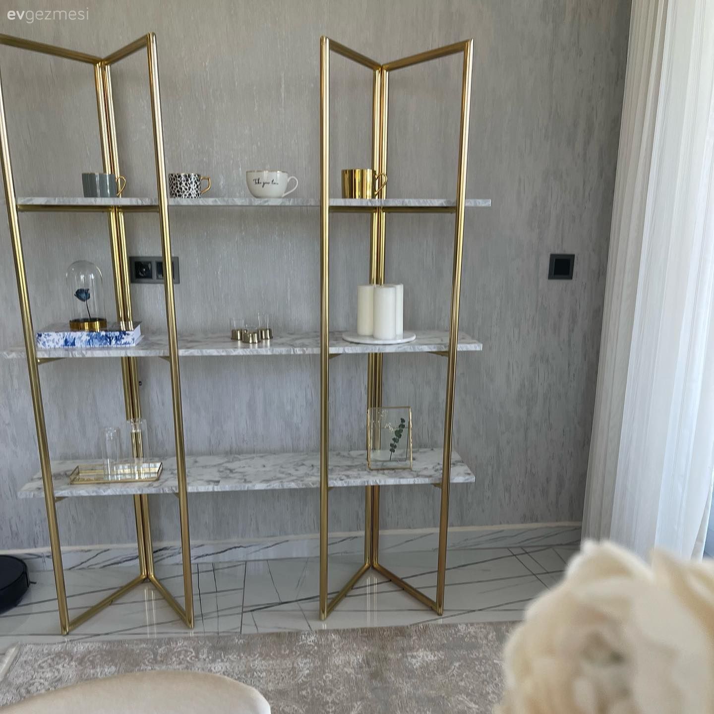 Altın, Beyaz, Dekoratif Objeler