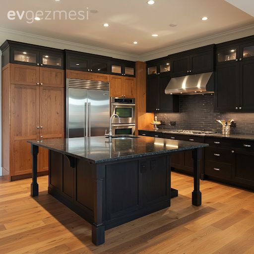 Birbirine Çok Yakışan İki Renkli Mutfak Dolapları