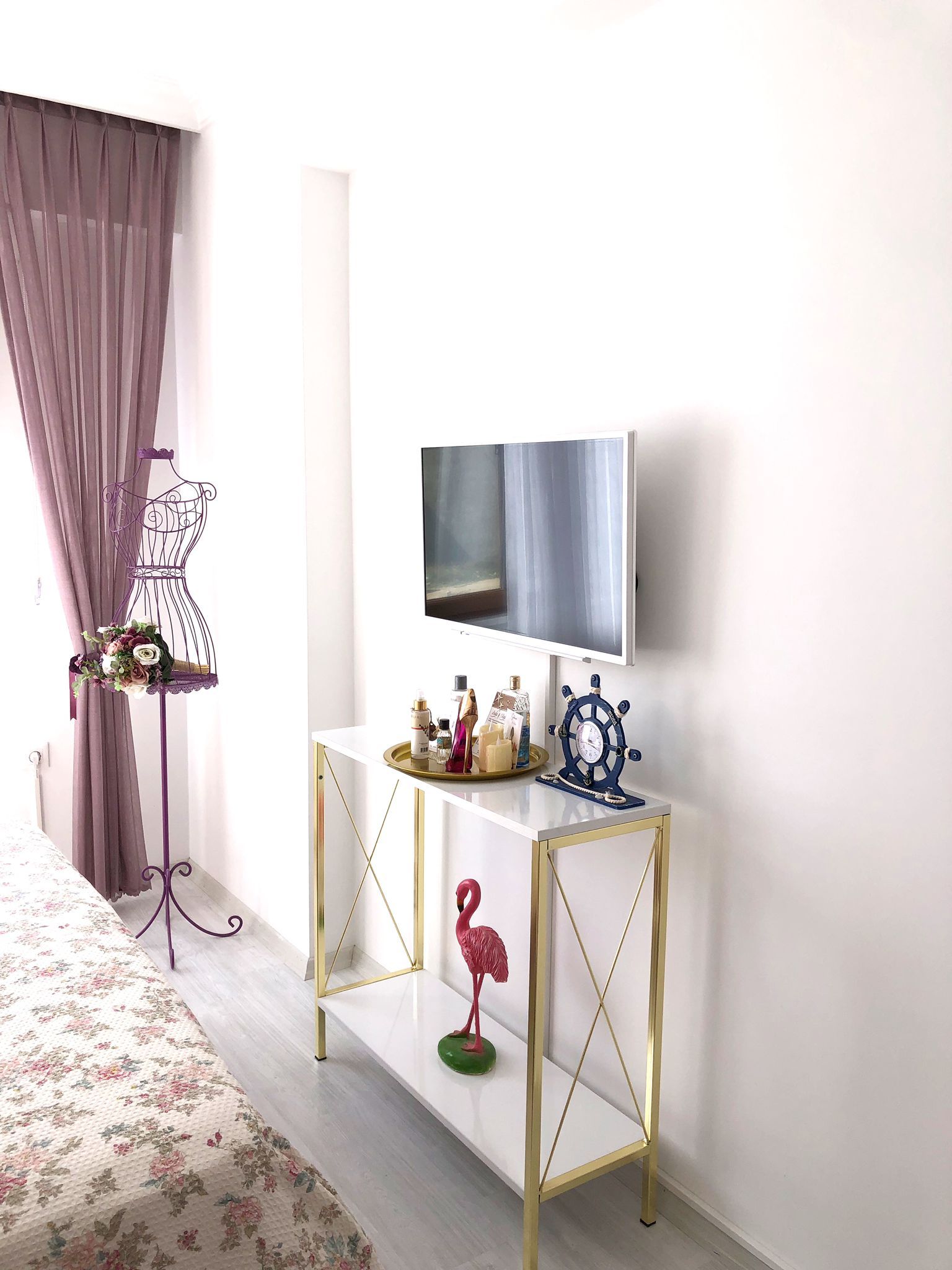 Fon perde, Perde, Beyaz, Sehpa