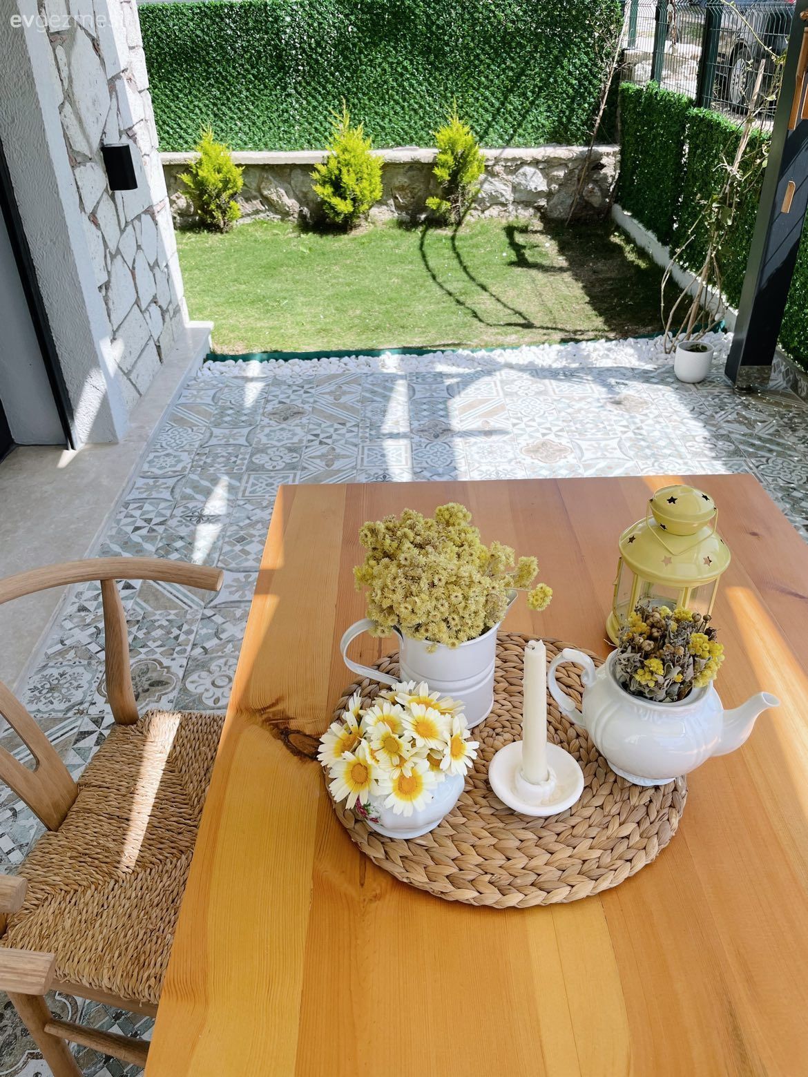 Balkon, Sandalye, Balkon masası, Ahşap Mobilya, Rattan sandalye