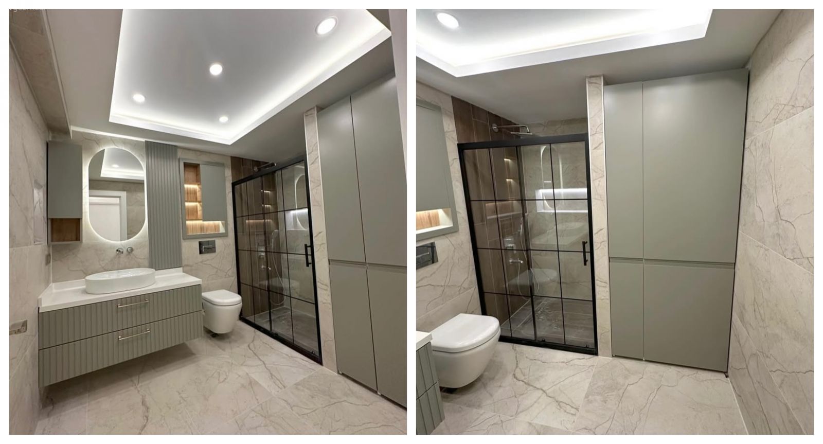 Modern Banyoda Farklı Amaçlara Hizmet Eden Dolaplar Var