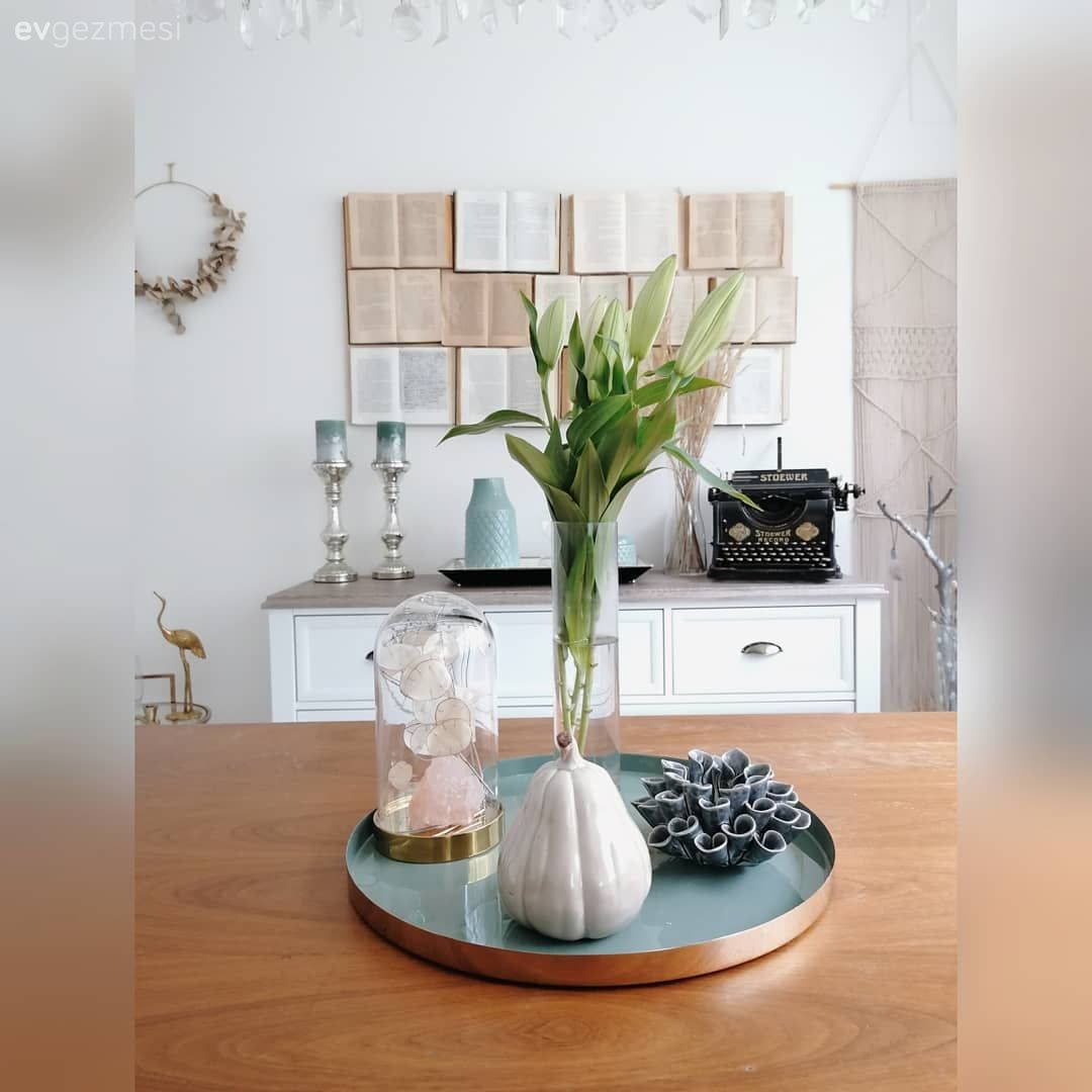 Konsol, Konsol üzeri dekoratif objeleri, Beyaz, Duvar dekorasyonu, Şamdan, Ev Aksesuar, Duvar panosu