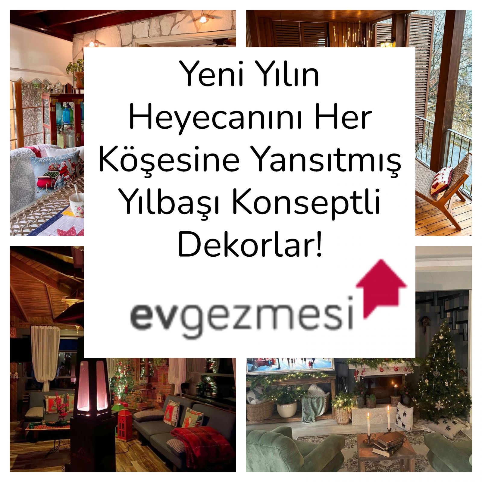 Yeni Yılın Heyecanını Her Köşesine Yansıtmış Yılbaşı Konseptli Dekorlar!