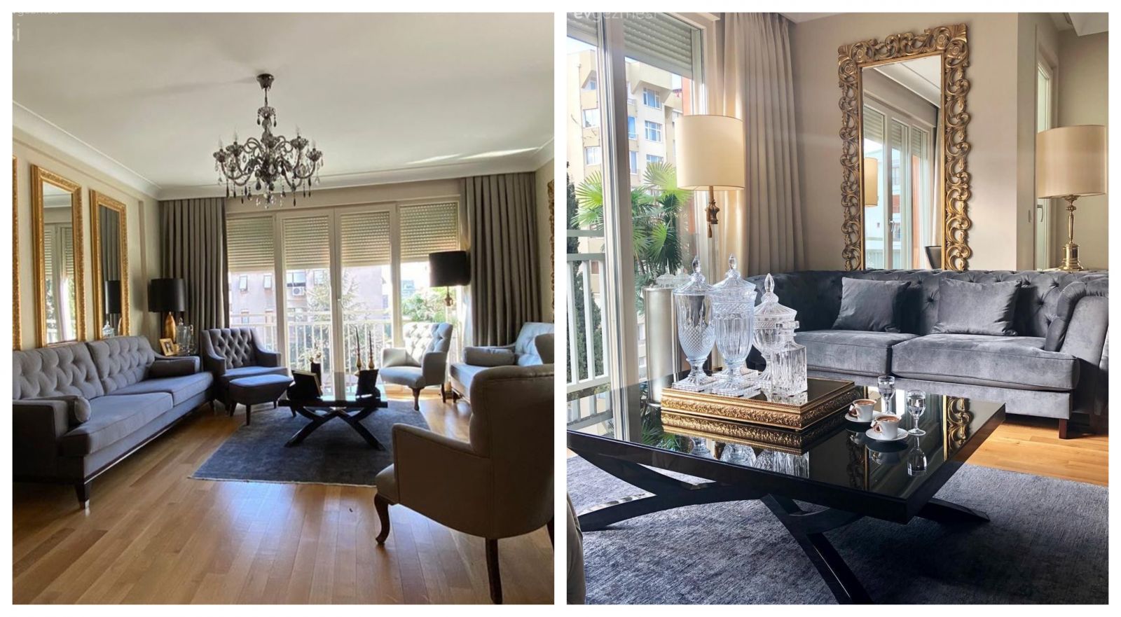 Koca Aynalarla Kuşanmış Bu İstanbul Evinde Mekanın Sahibi "Zarafet"