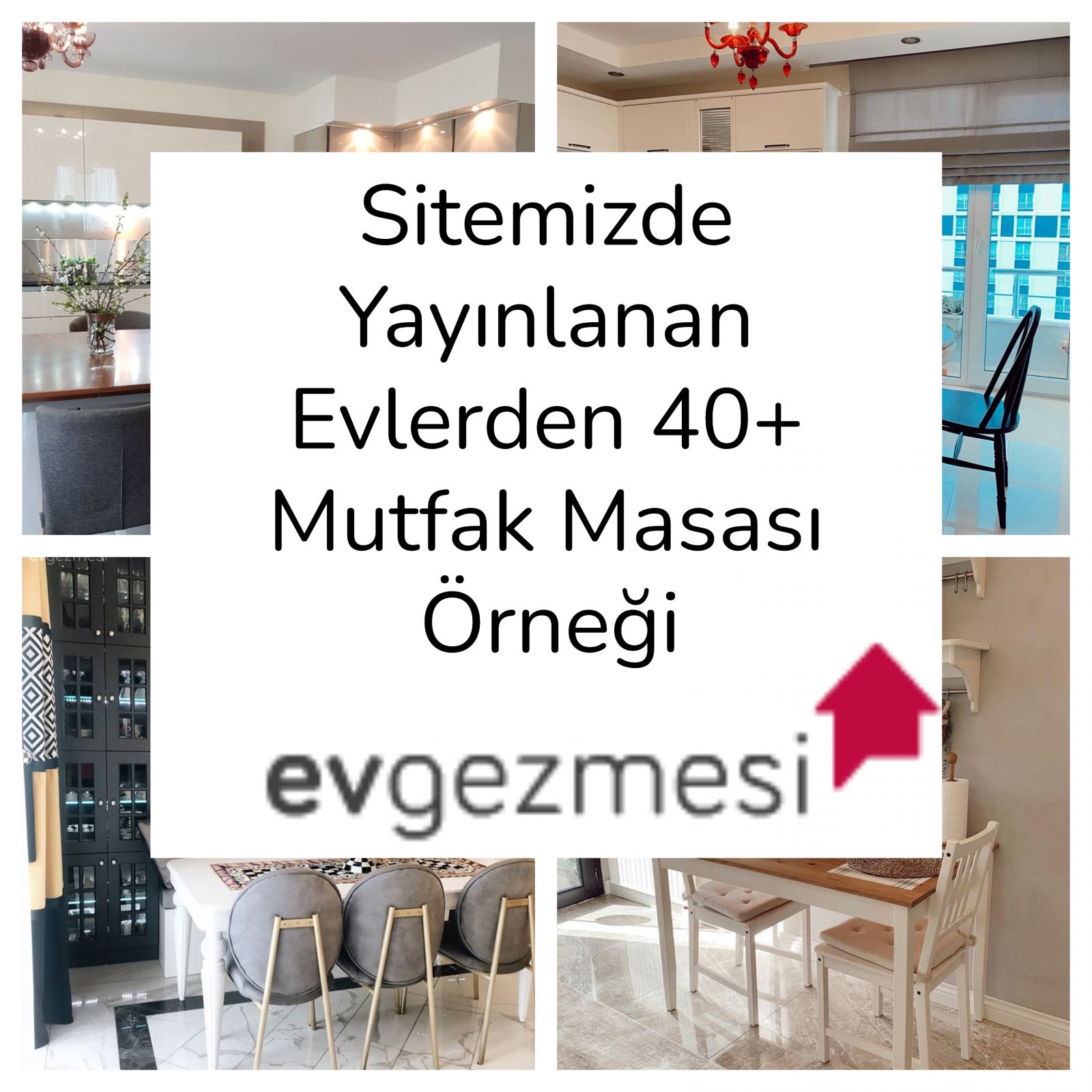 Sitemizde Yayınlanan Evlerden  40+ Mutfak Masası Örneği