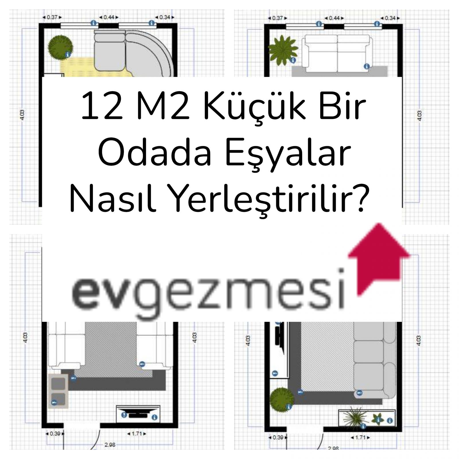 12 M2 Küçük Bir Odada Eşyalar Nasıl Yerleştirilir? 