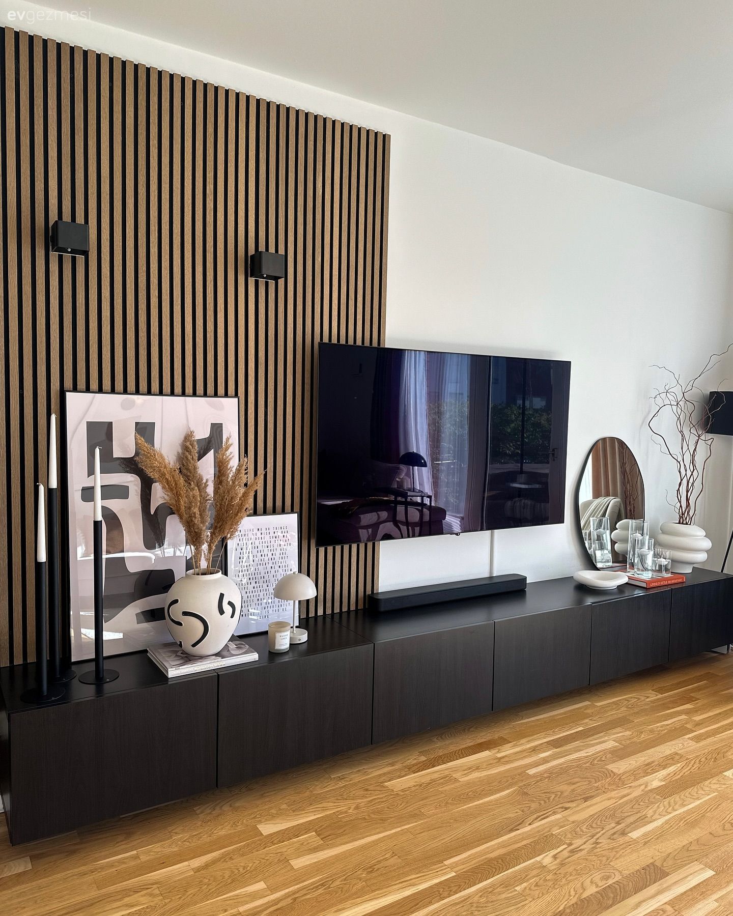 Modern, Siyah, Kahverengi, Beyaz, Tv ünitesi, Tv ünitesi aksesuarları, Ev Aksesuar, Tablo, Duvar dekorasyonu, Dekoratif Objeler