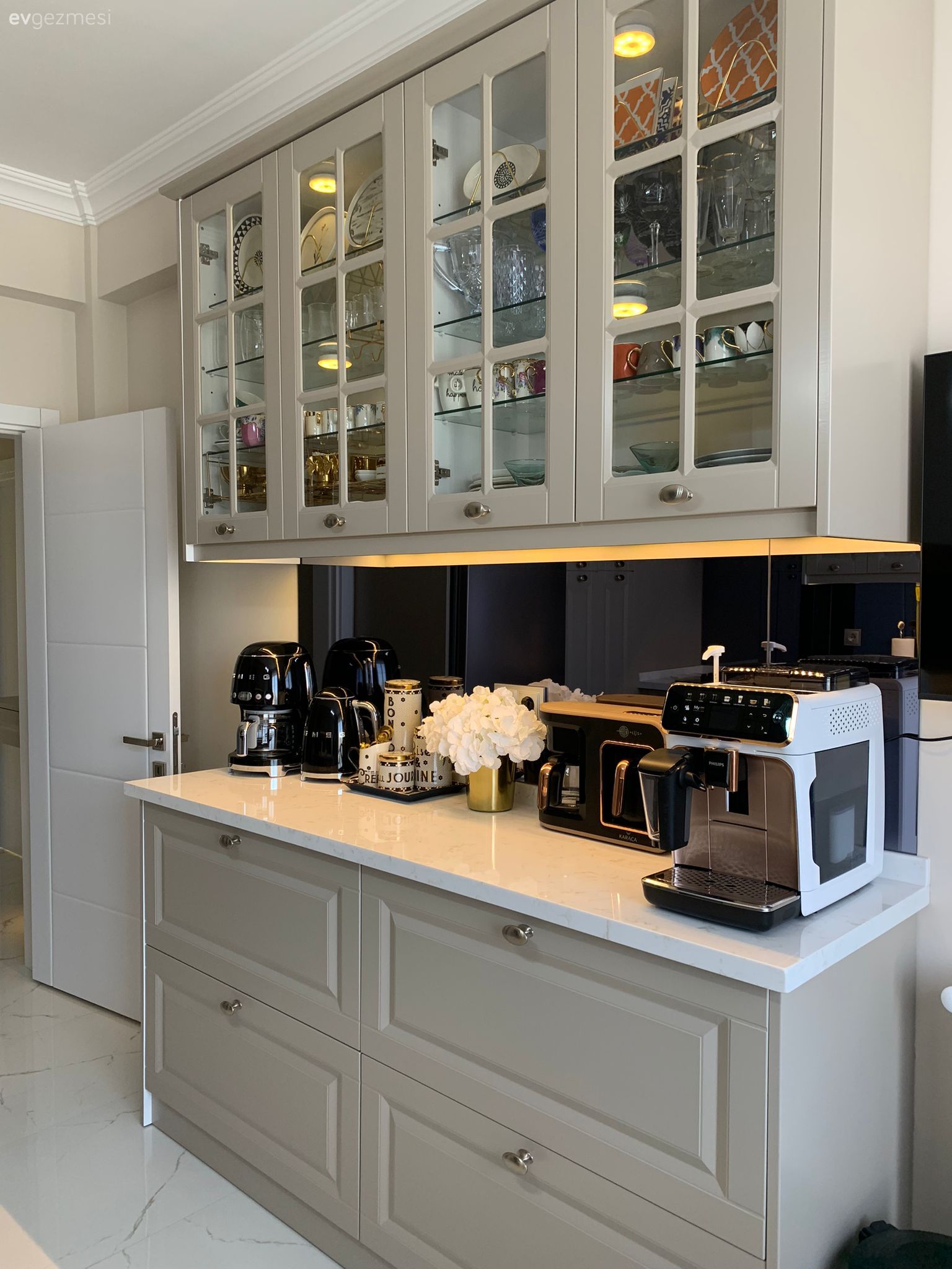 Mutfağınız İçin İlham Alacağınız  20+ Kahve Köşesi Modeli