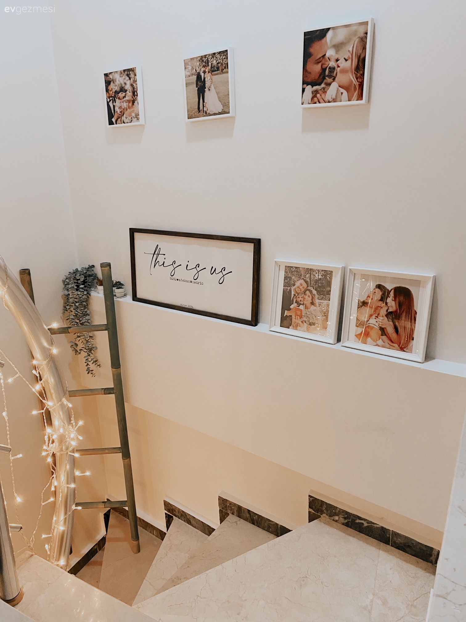 Merdiven, Çerçeve, Duvar dekorasyonu