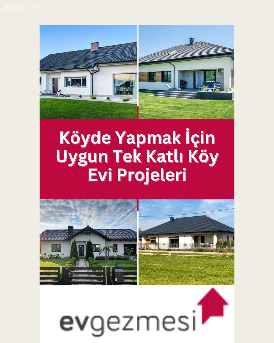 Köyde Yapmak İçin Uygun Tek Katlı Köy Evi Projeleri