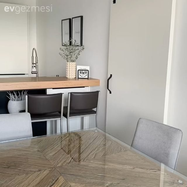 Sandalye, Amerikan Mutfak, Mutfak, Bar masa & sandalyeleri, Siyah, Gri, Çerçeve, Vazo, Ev Aksesuar