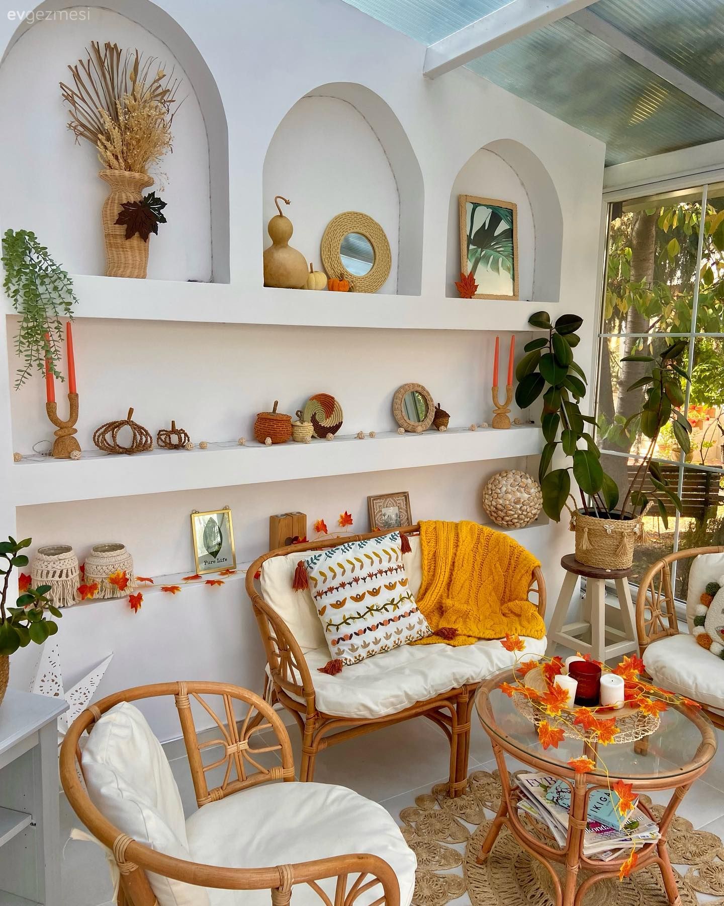 Bu Kış Bahçesi Sonbaharın Tadını Çıkarmak İçin Hazır Halde!