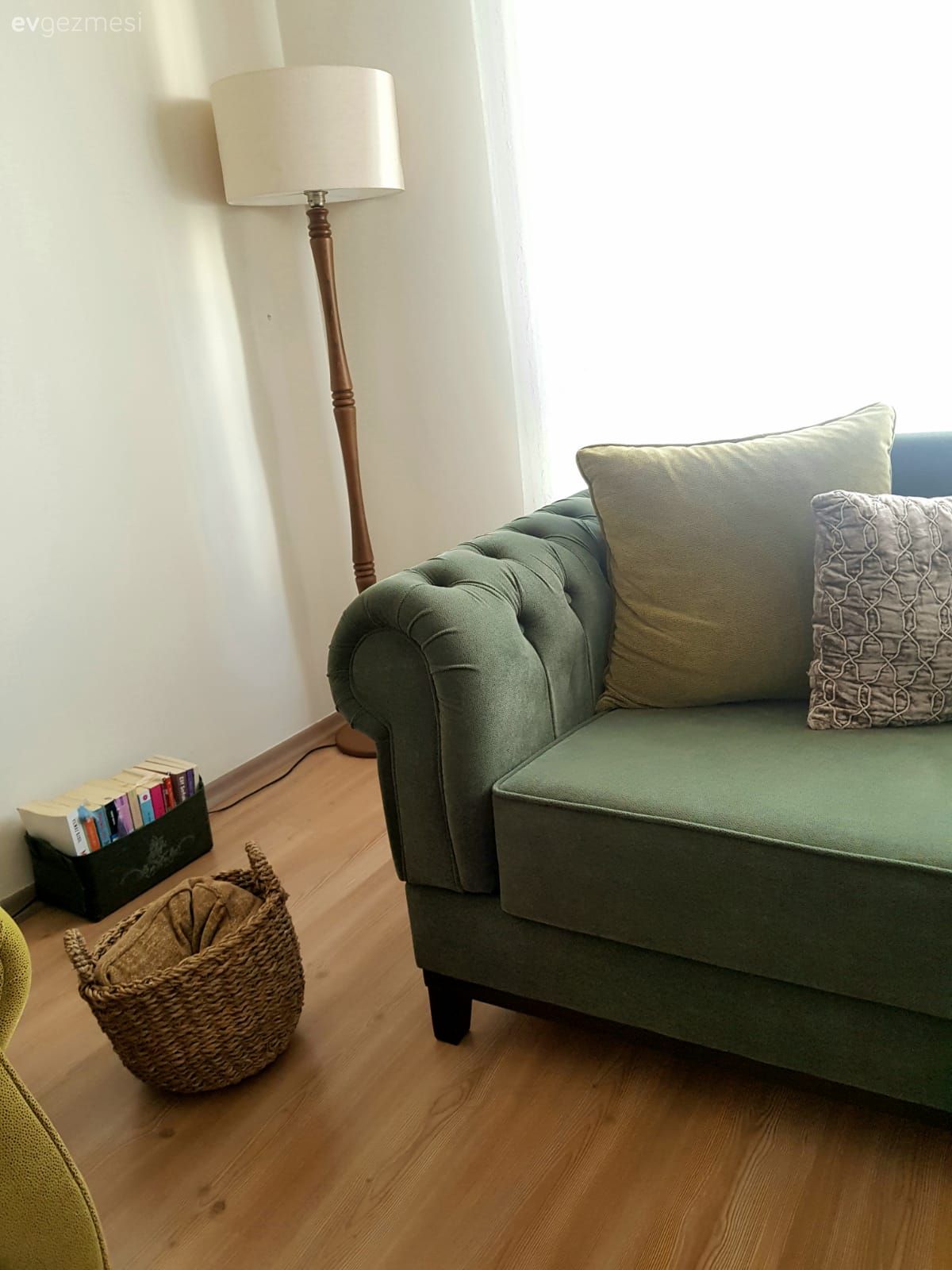 Yeşil, Parke, Lambader, Aydınlatma, Hasır sepet