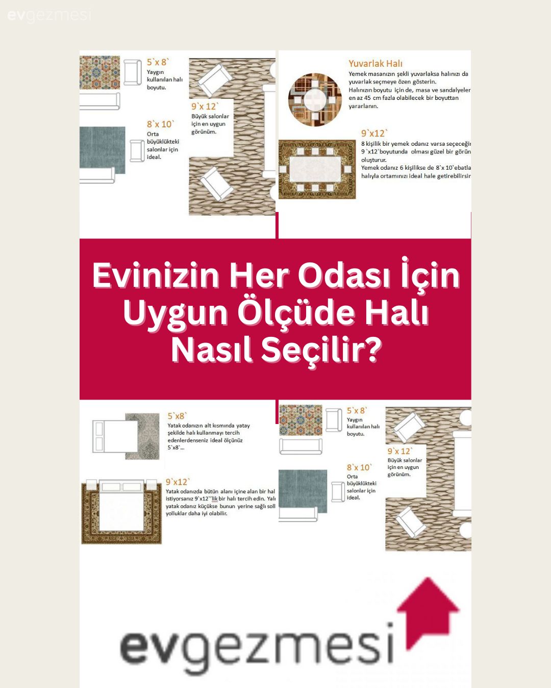 Evinizin Her Odası İçin Uygun Ölçüde Halı Nasıl Seçilir?
