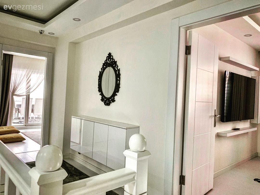 Beyaz, Dubleks evler, Merdiven, Hol