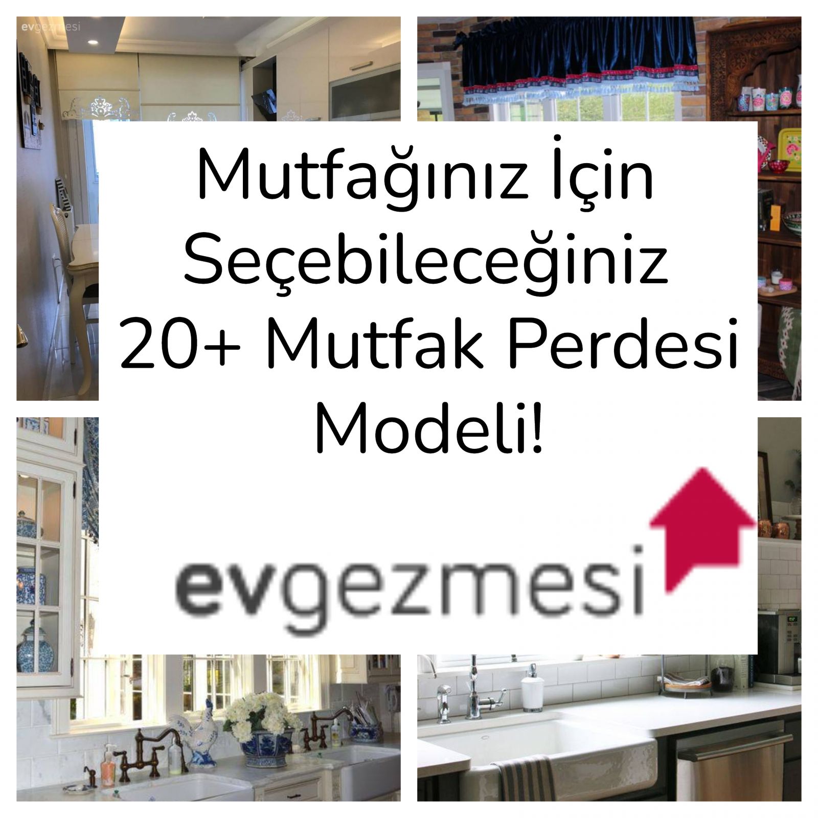 Mutfağınız İçin Seçebileceğiniz 20+ Mutfak Perdesi Modeli!