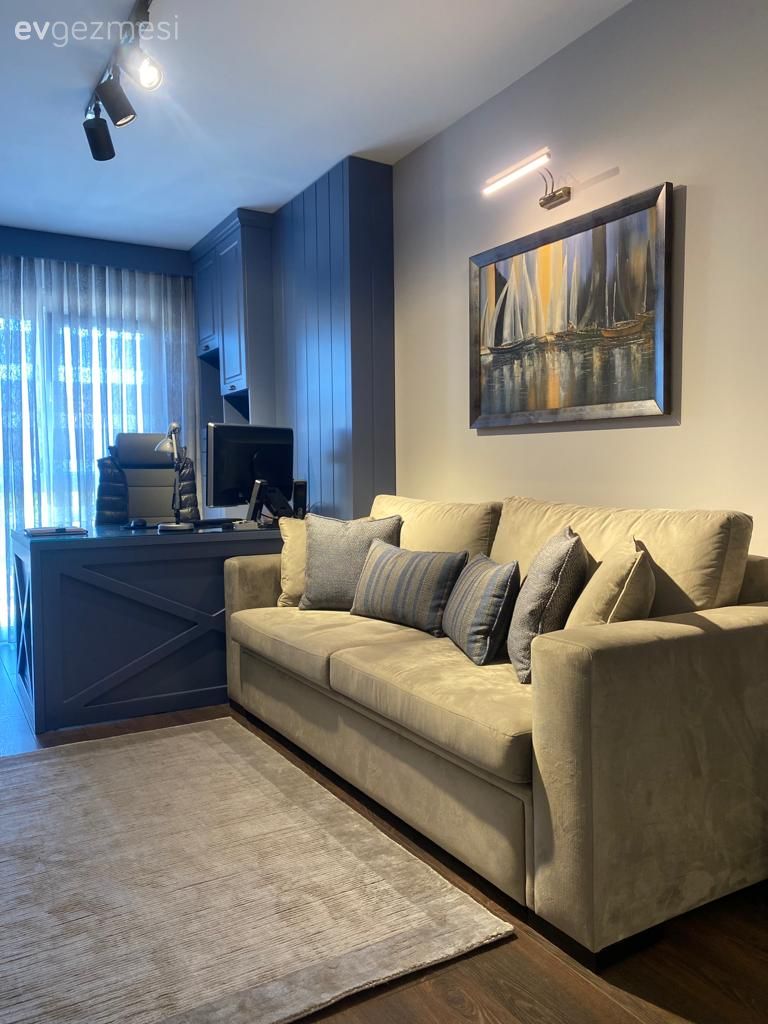 Oturma Odası, Bej, Krem, Halı, Tablo, Duvar dekorasyonu, Spot aydınlatma, Aydınlatma, Parke, Kırlent, Ev tekstili