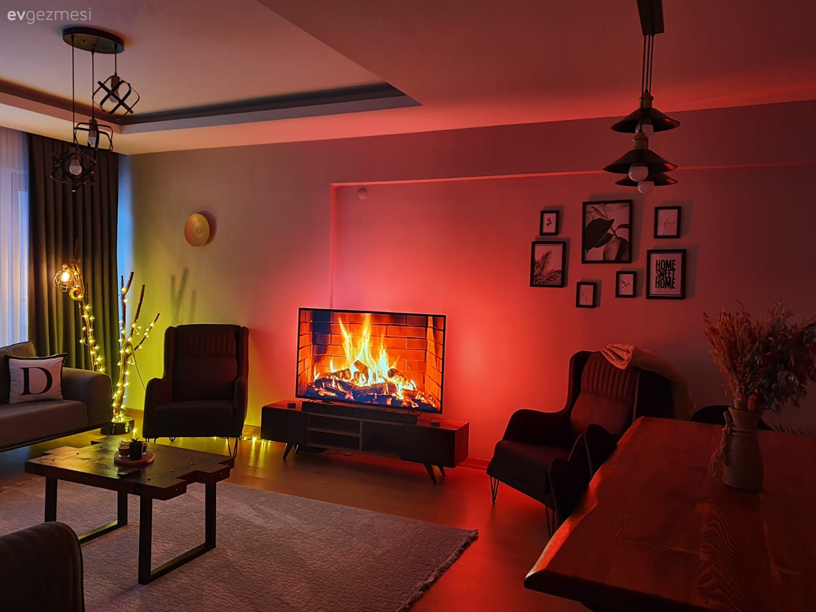 Bu Evde Modern Stil Natürel Detaylarla Sıcaklık Kazanmış!