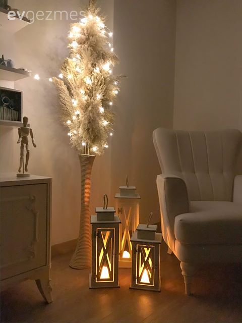 Fener, Ev Aksesuar, Yapay çiçekler, Led peri ışık, Berjer