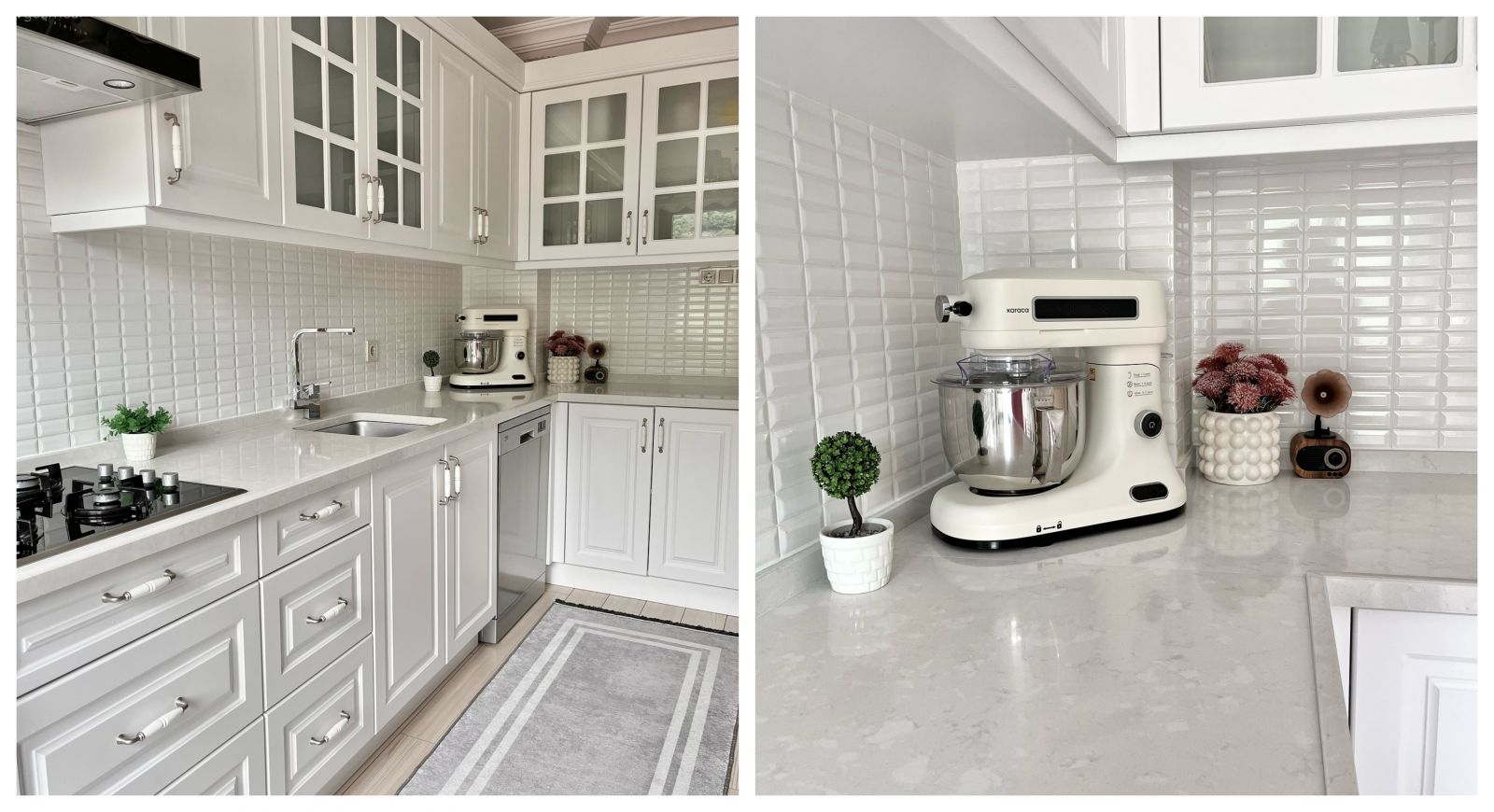 Bu Beyaz Mutfak Samimiyeti ve Ferahlığı Kucaklamış