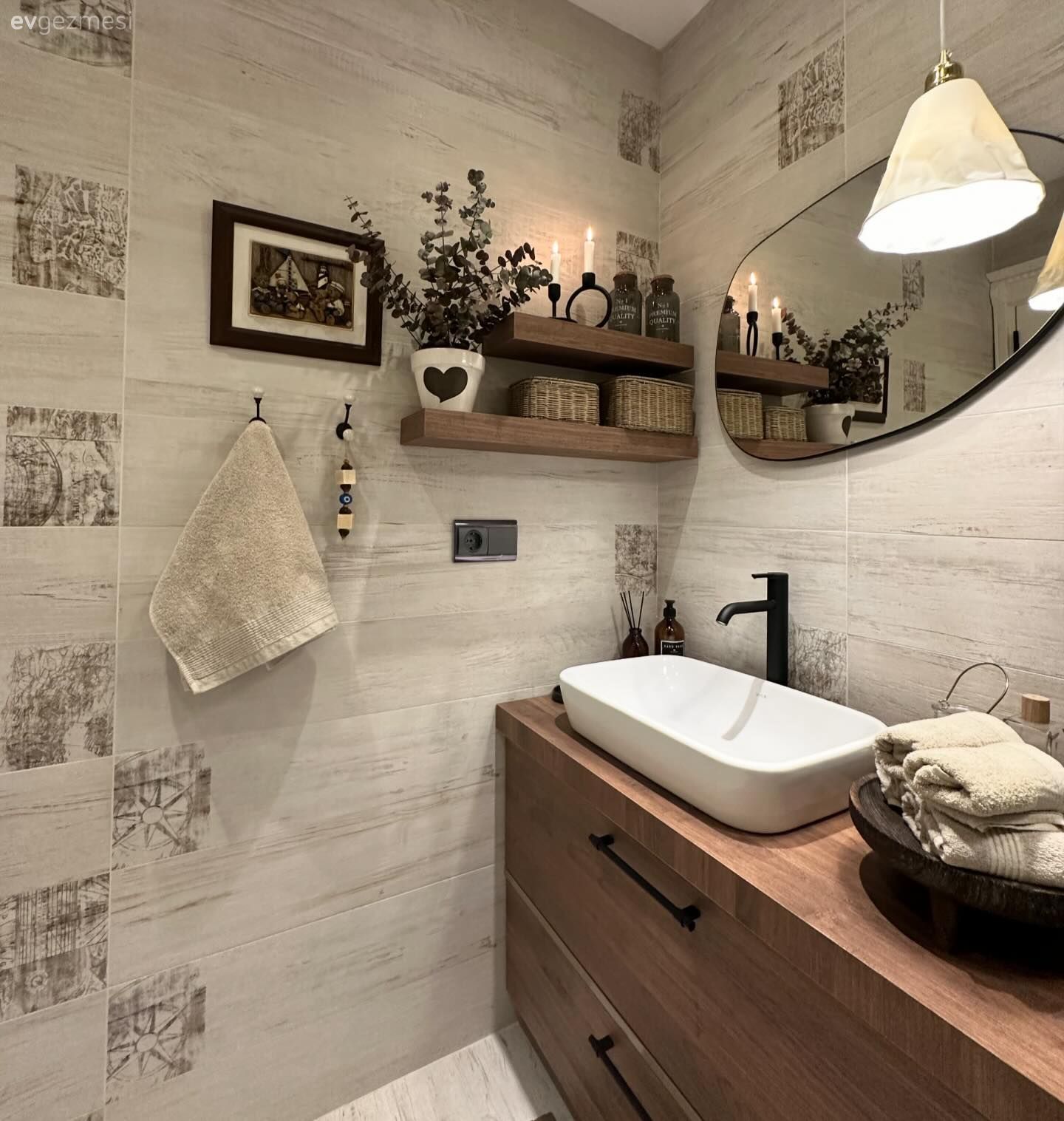 Misafirleri Çok Seven Bu Evin Banyosu Natürelliğiyle Bu Sevgiyi Yansıtıyor!