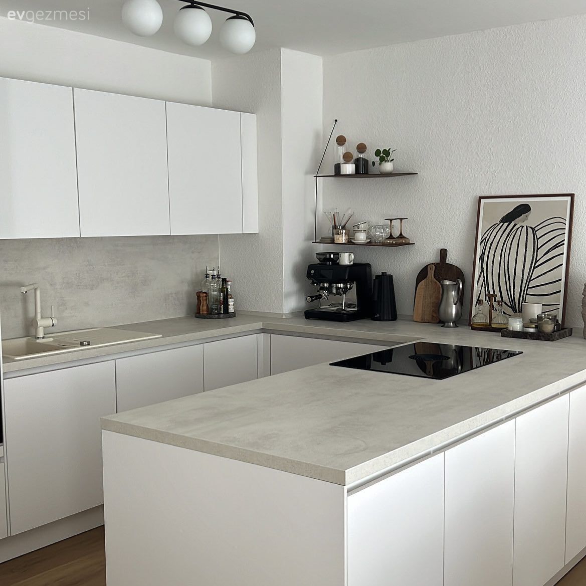 Modern Stili Seven Bu Evde Beyazın Etkisi Çok Fazla!