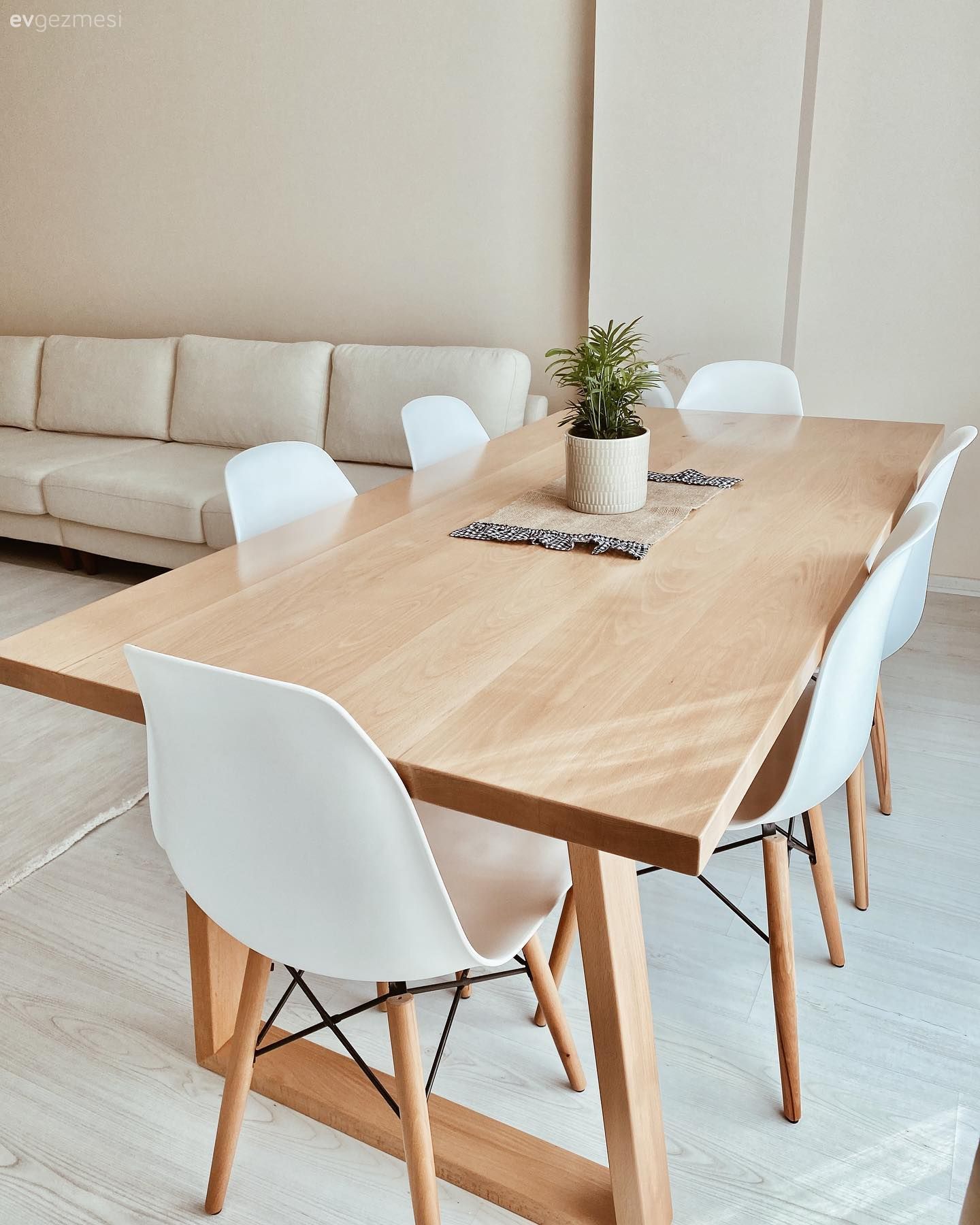 Beyaz, Modern, Koltuk takımı, Ahşap masa, Sandalye