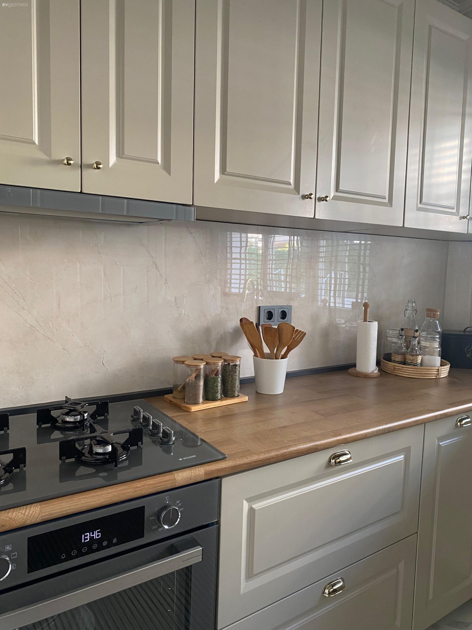 Tek Duvar Mutfak U-Tipine Dönünce Daha Kullanışlı Olmuş