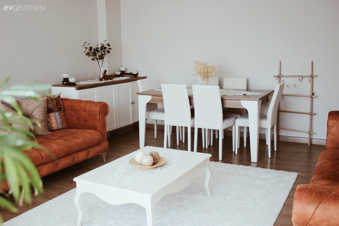 Koltuk takımı, Turuncu, Beyaz, Orta sehpa, Sehpa, Halı, Salon halısı, Konsol, Yemek masası, Sandalye