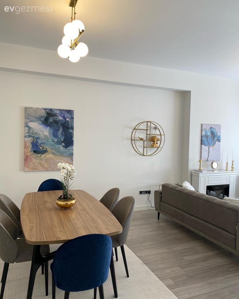 Bu İstanbul Evinde Modern Stilin Sevdiği Renkler Bir Arada!