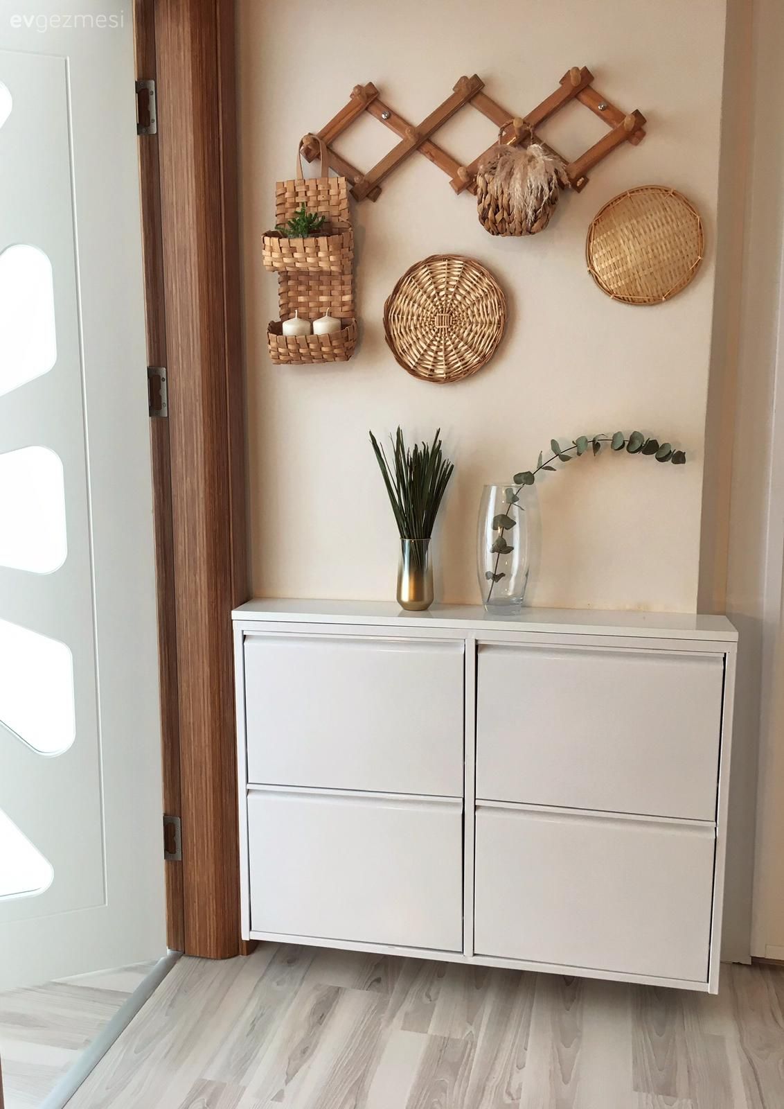 Antre, Dresuar, Beyaz, Hasır, Kahverengi