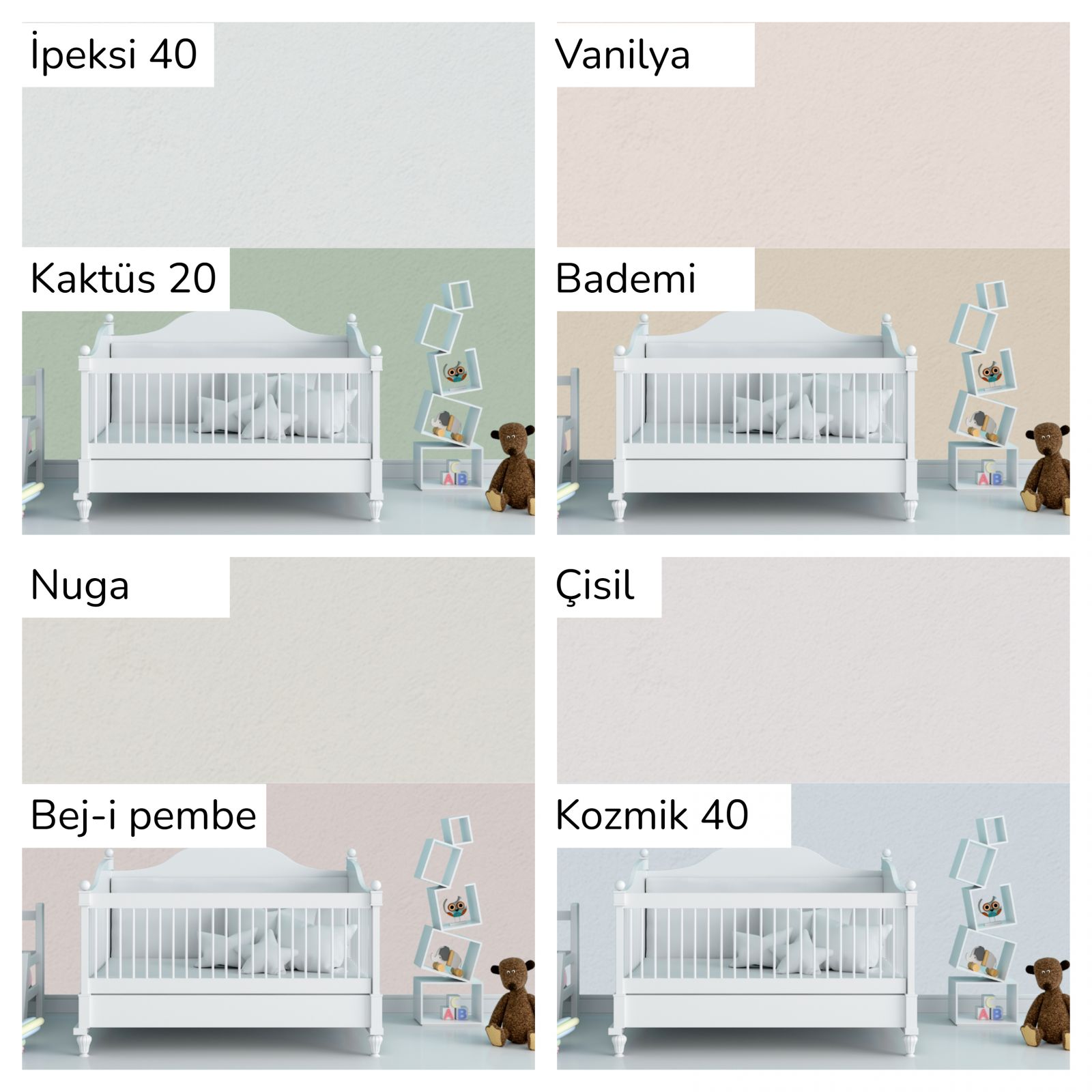 Hayallerdeki Bebek Odası İçin En Güzel Duvar Boyası Renkleri