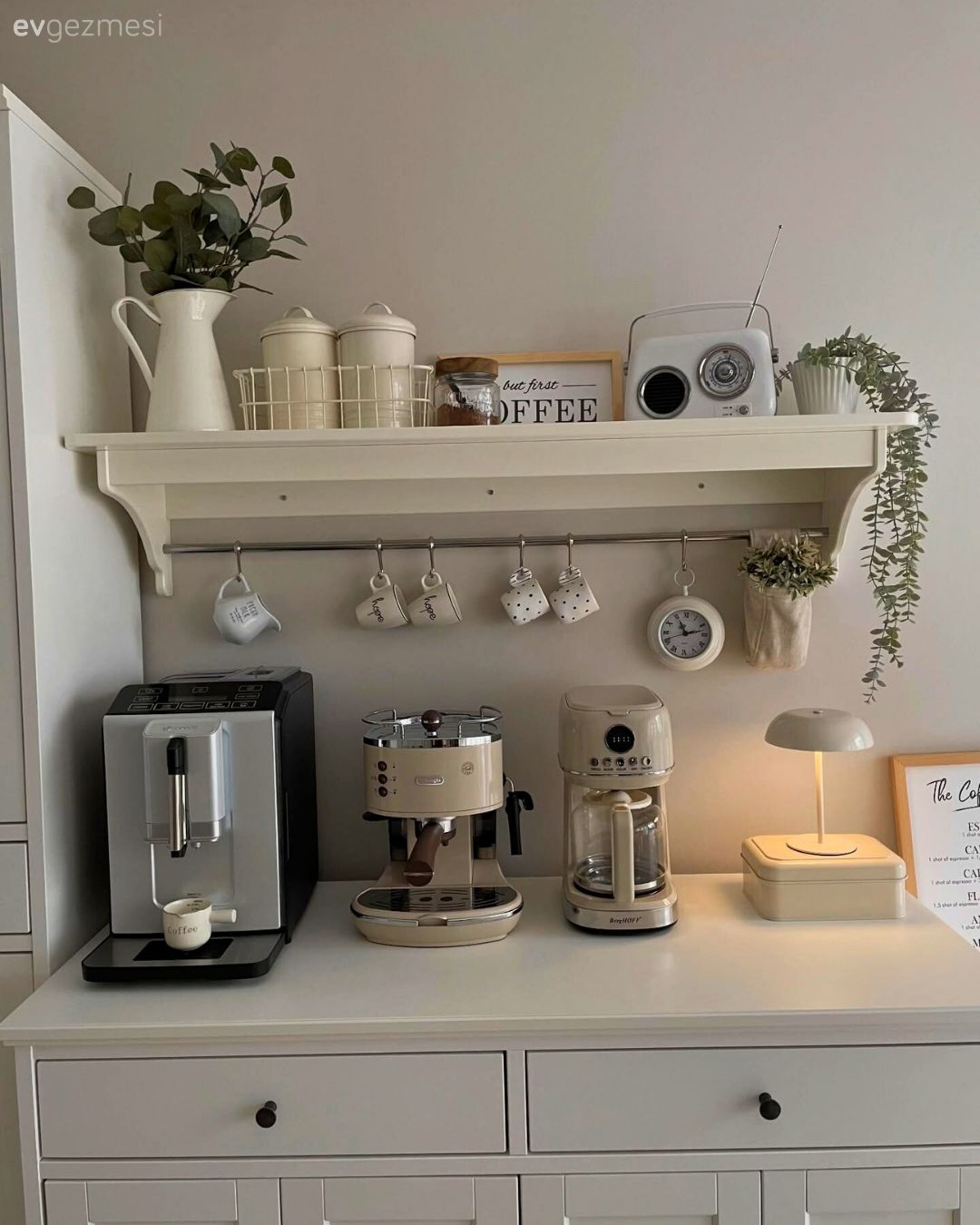 Duvar rafı, Duvar dekorasyonu, Mutfak aksesuarları, Mutfak, Beyaz