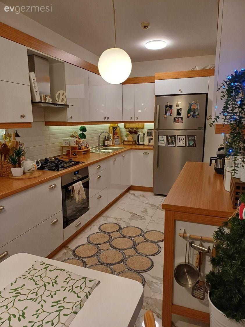 Nostaljik Ambiyansa Sahip Bu Mutfakta Ahşaplar Vazgeçilmez!