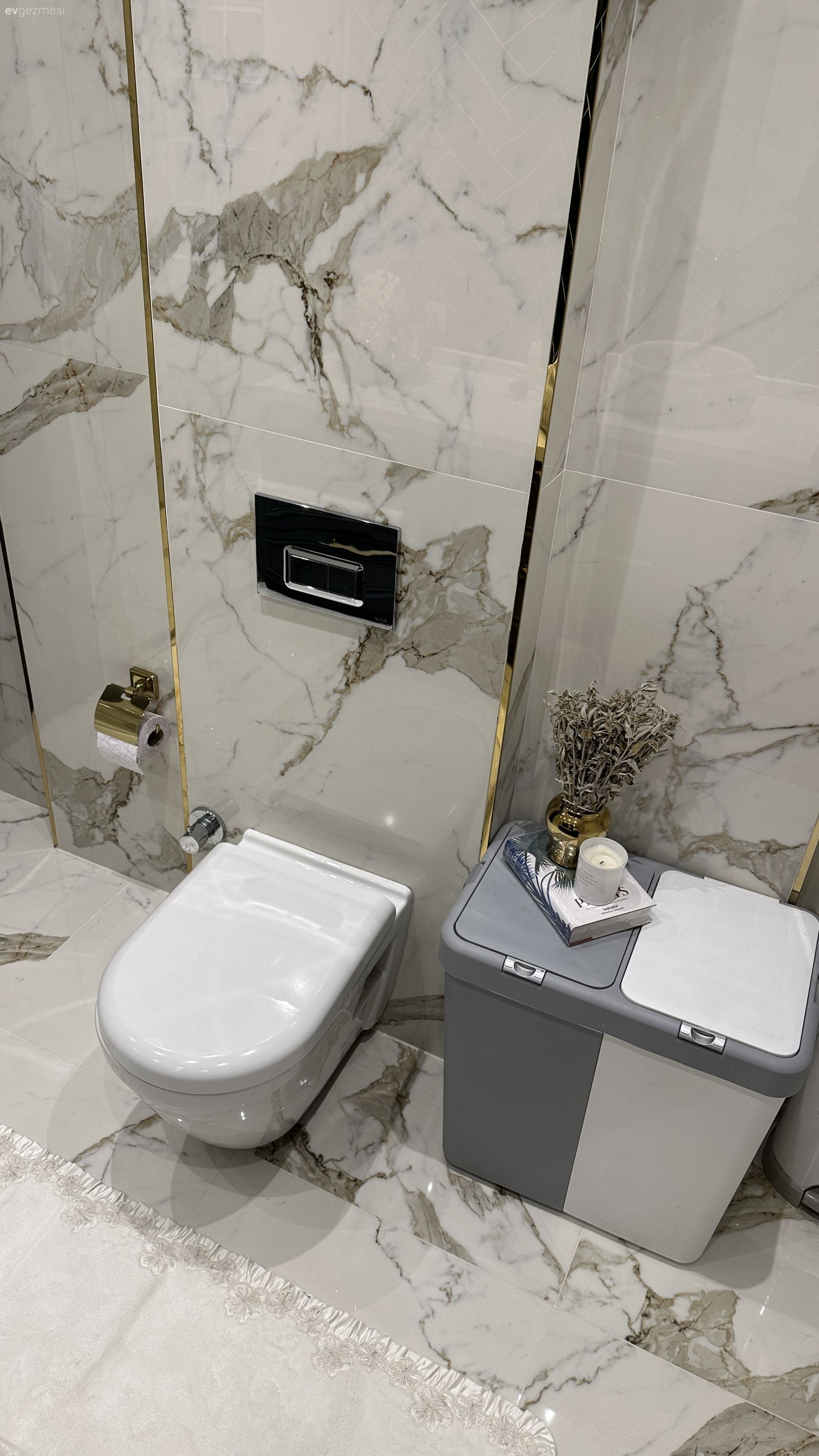 Banyo, Banyo seramikleri, Beyaz, Altın