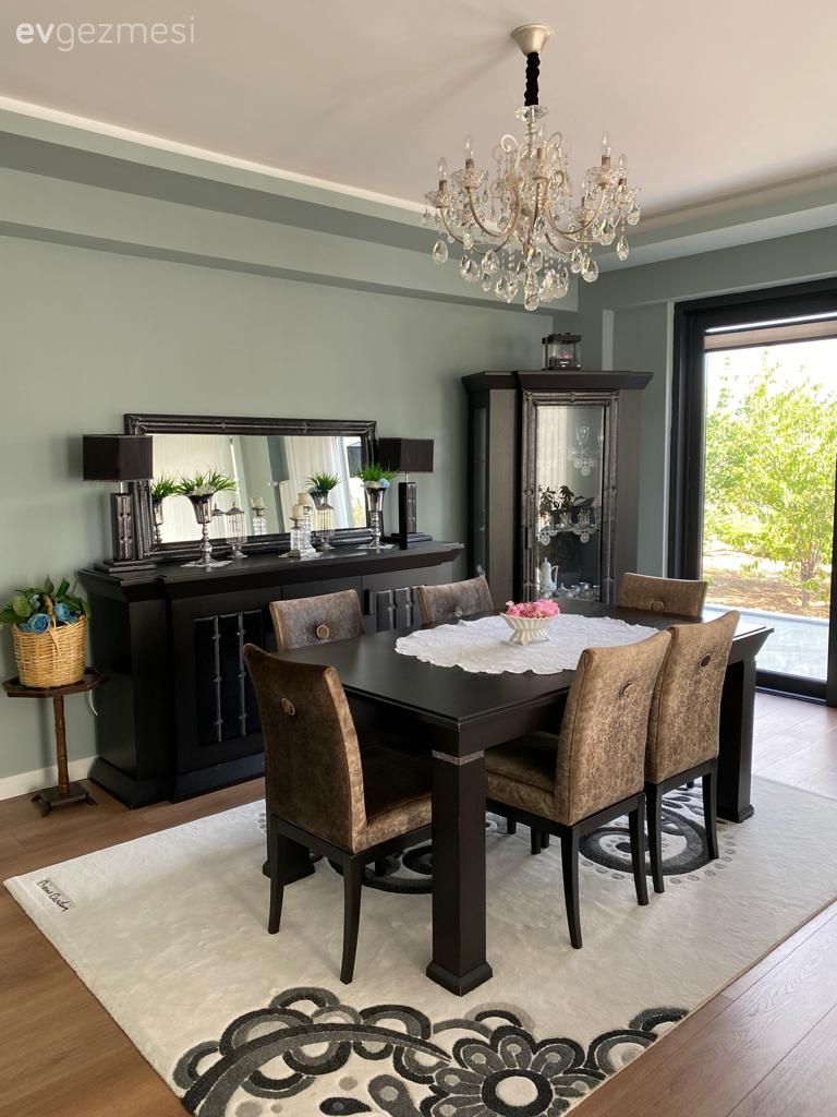 Yemek Odası, Gri duvar, Klasik