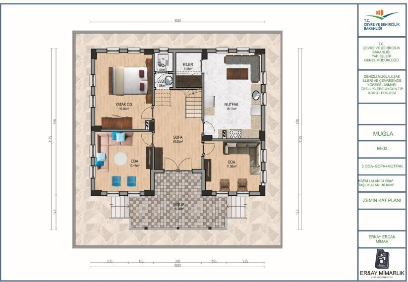 Köy Evi Yapacaklar İçin Bakanlık Onaylı İki Katlı Köy Evi Projeleri!