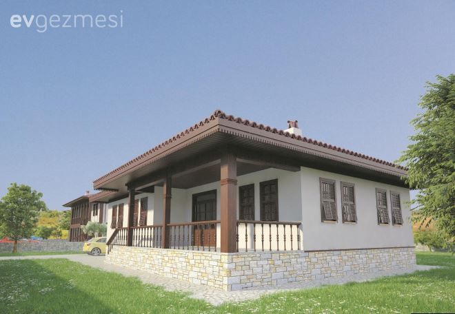 Köy Evi Yapacaklara Bakanlık Onaylı Tek Katlı Köy Evi Projeleri!
