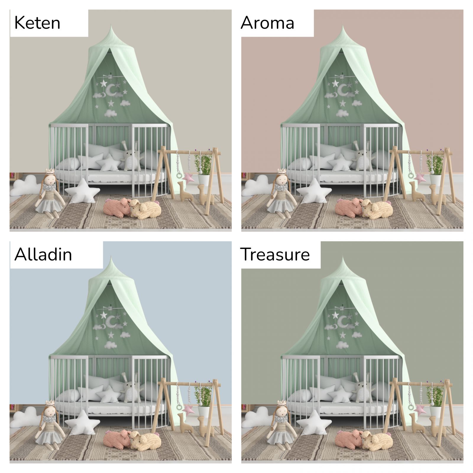 Çocuk Odalarına Çok Yakışacak Duvar Boyası Renkleri