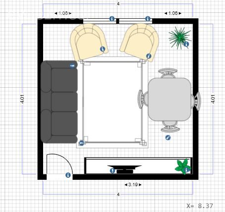 16 Metrekare Kare Salonda Eşya Nasıl Yerleştirilir?