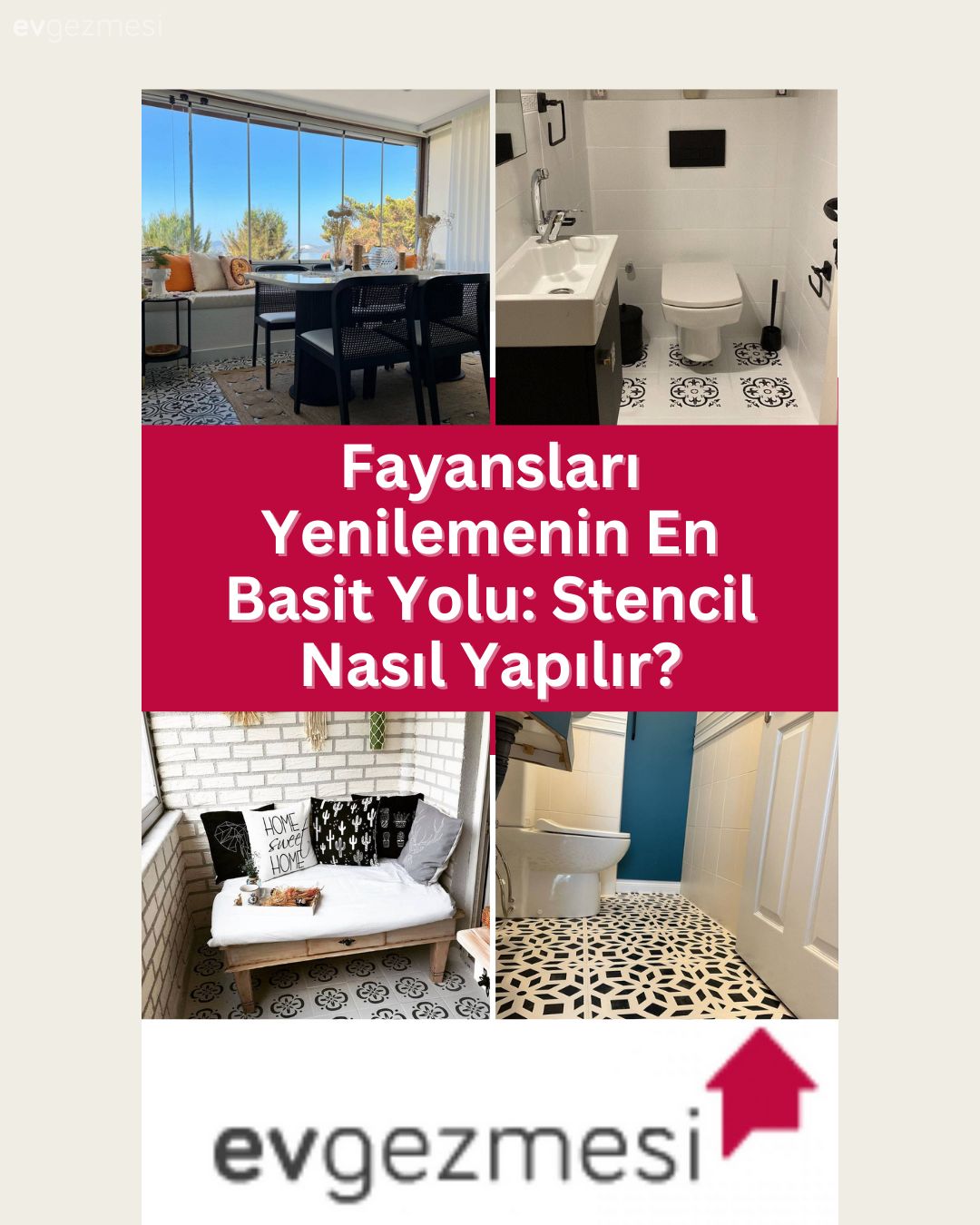 Fayansları Yenilemenin En Basit Yolu: Stencil Nasıl Yapılır?