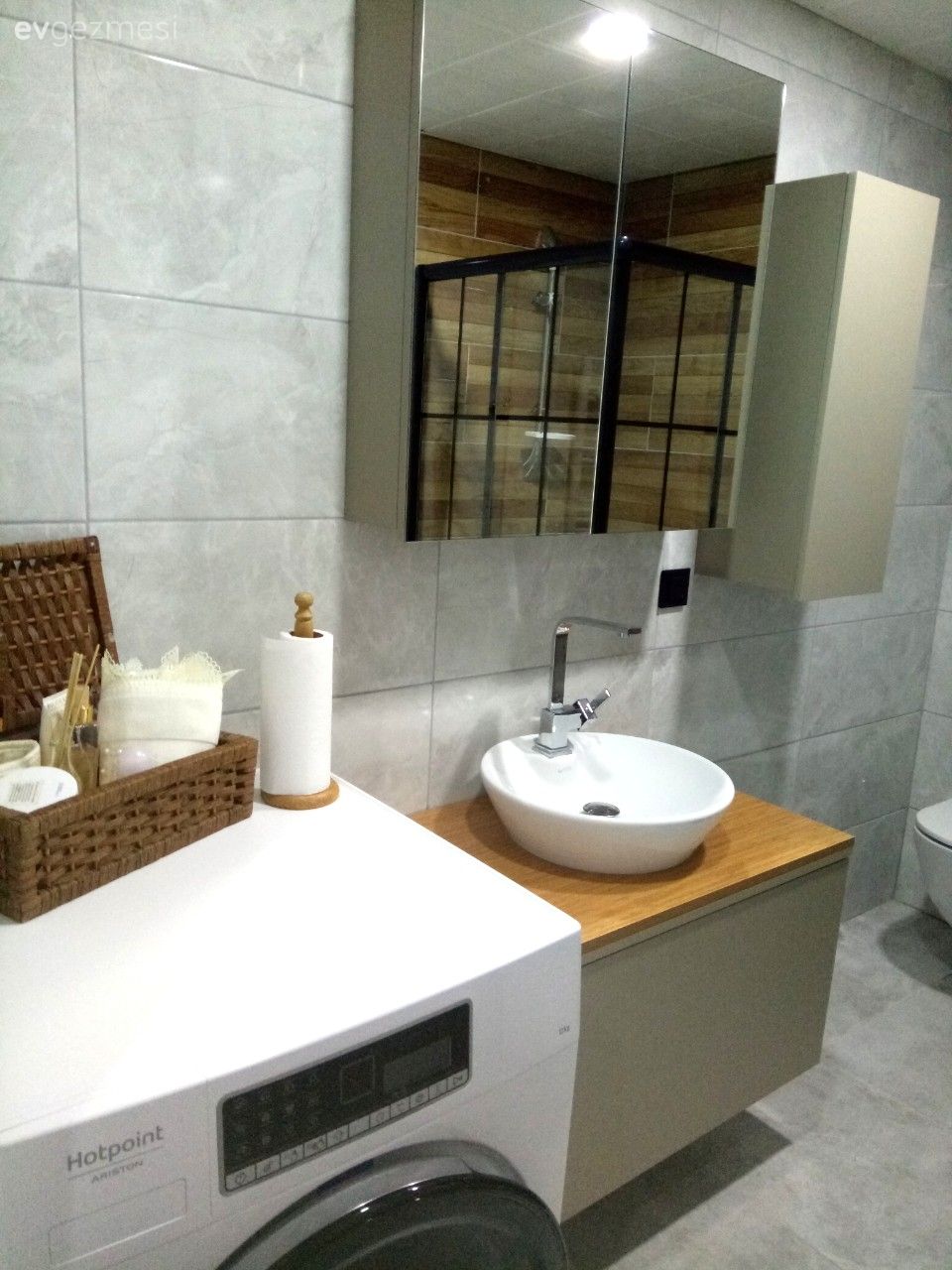 Banyo, Beyaz, Siyah, Duşakabin, Banyo seramikleri