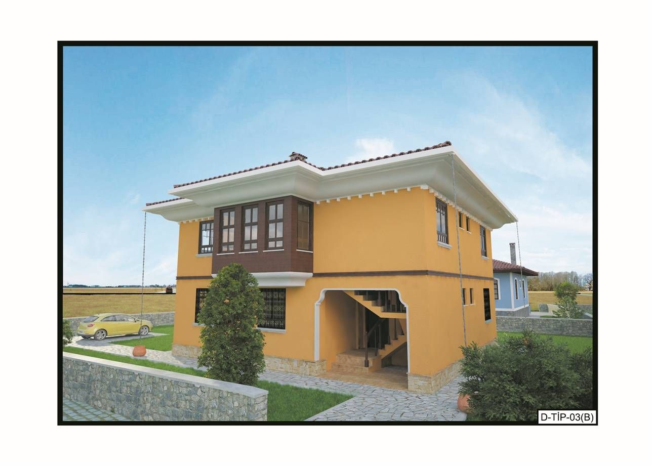 Köy Evi Yapacaklar İçin Bakanlık Onaylı İki Katlı Köy Evi Projeleri!