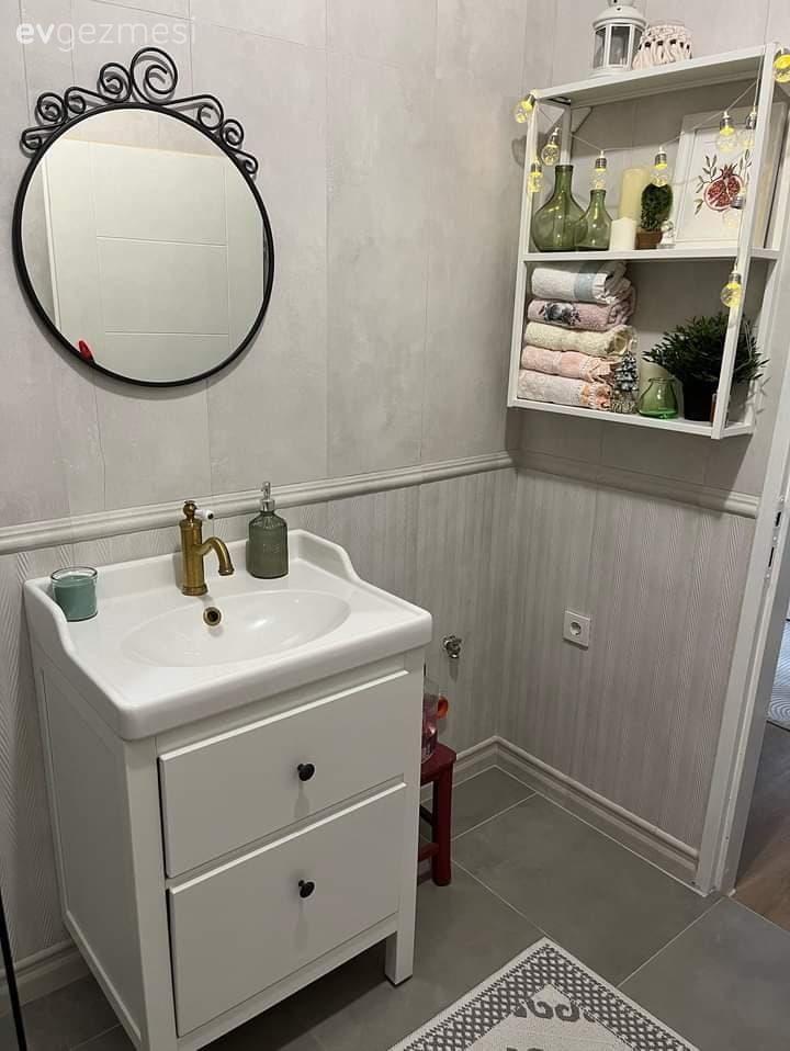 Banyo, Modern banyo, Beyaz, Banyo dolabı, Banyo aynası, Banyo seramikleri, Banyo aksesuarları