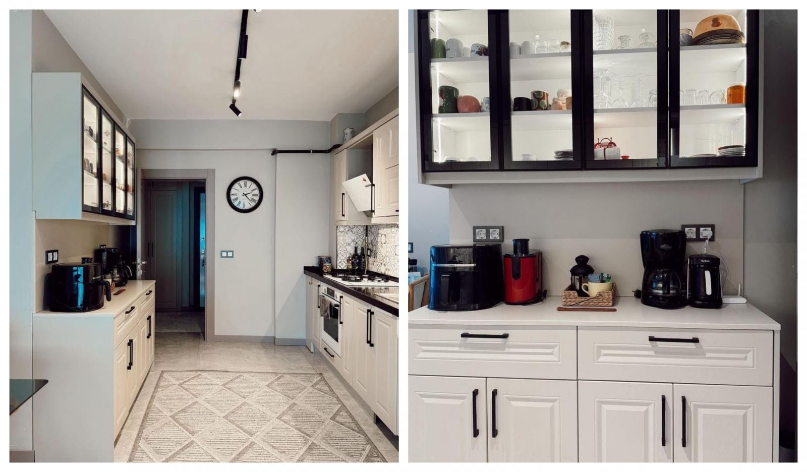 Beyaz ve Siyahın Ayrılamadığı Bu Mutfakta Her Şey Tam Kararında!