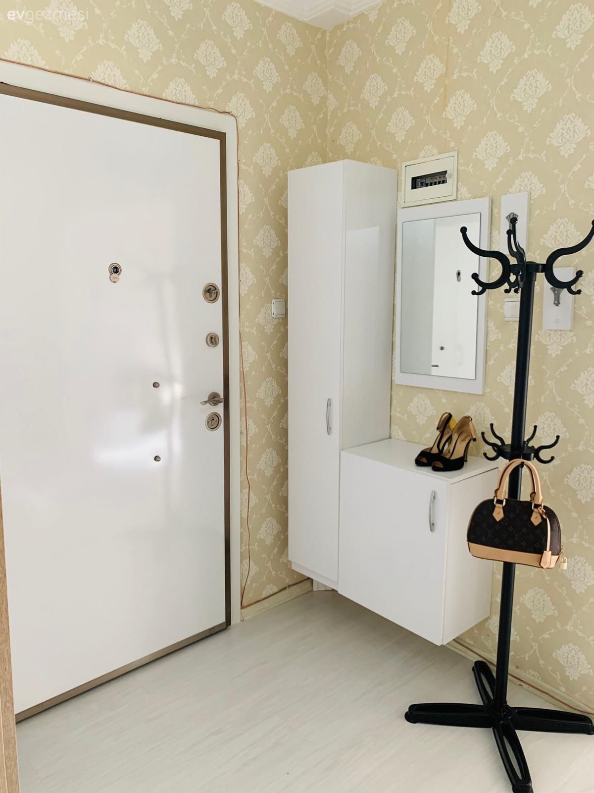 Antre, Beyaz, Krem, Dresuar, Ayna, Duvar kağıdı, Duvar dekorasyonu